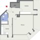 // 3 Minuten zum Cospudener See * 2- Raum Wohnung mit EBK // ab 01.07. - Grundriss