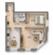 / solides Investment in guter Lage / vermietete 2-Raum ETW - Grundriss